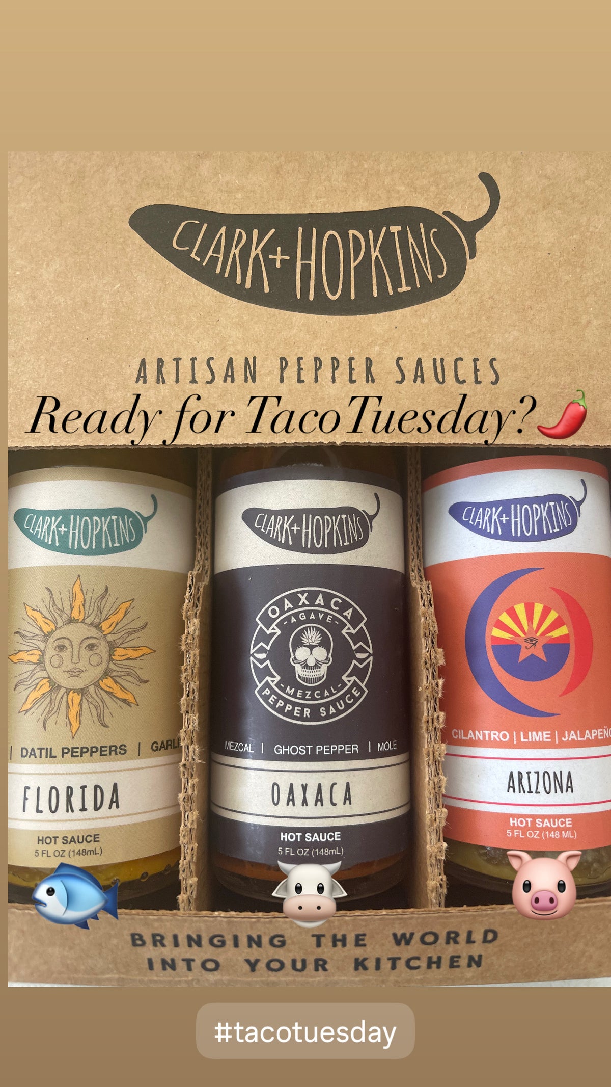 Packaged Taco Trio Set